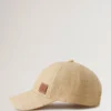 Raffia Baseball Cap Beige Raffia Women