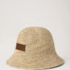 Raffia Bucket Hat Natural 100% Paper Raffia Summer Edit Raffia Bucket Hat Natural 100% Paper Raffia Summer Edit