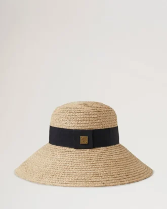 Raffia Sun Hat Beige Raffia Women