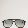 Raffy Sunglasses Striped Tortoiseshell Bio Acetate Raffy Sunglasses Striped Tortoiseshell Bio Acetate