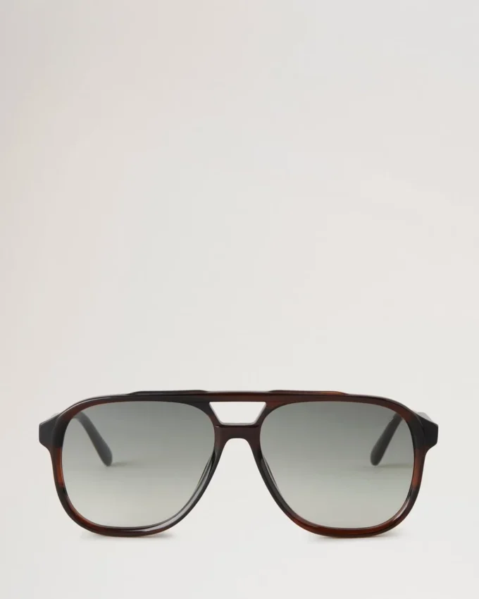 Raffy Sunglasses Striped Tortoiseshell Bio Acetate Raffy Sunglasses Striped Tortoiseshell Bio Acetate
