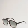 Raffy Sunglasses Striped Tortoiseshell Bio Acetate Raffy Sunglasses Striped Tortoiseshell Bio Acetate