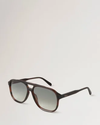 Raffy Sunglasses Striped Tortoiseshell Bio Acetate Raffy Sunglasses Striped Tortoiseshell Bio Acetate