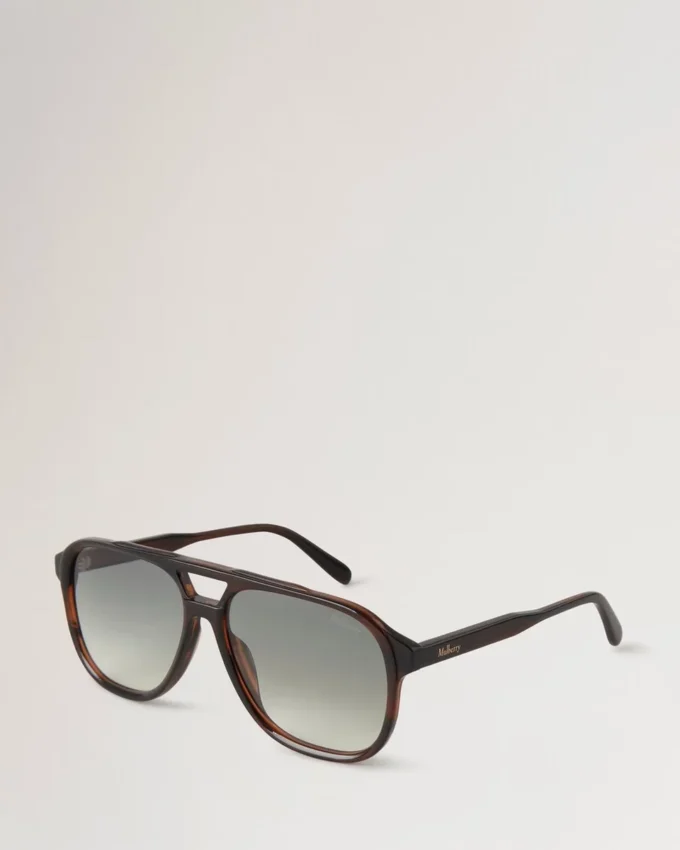Raffy Sunglasses Striped Tortoiseshell Bio Acetate Raffy Sunglasses Striped Tortoiseshell Bio Acetate