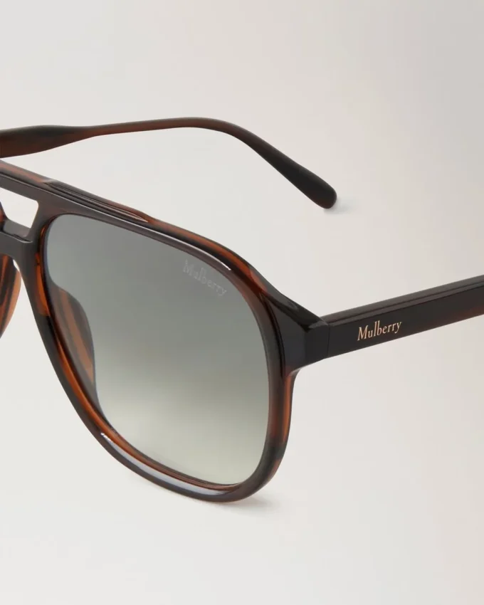 Raffy Sunglasses Striped Tortoiseshell Bio Acetate Raffy Sunglasses Striped Tortoiseshell Bio Acetate
