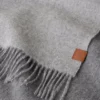 Reversible Cashmere Bi-Colour Scarf Grey Melange & Dark Grey Cashmere