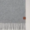Reversible Cashmere Bi-Colour Scarf Grey Melange & Dark Grey Cashmere