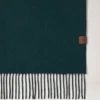 Reversible Cashmere Bi-Colour Scarf Mulberry Green & Black Cashmere