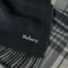 Reversible Cashmere Check Scarf Black & Eggshell Cashmere Reversible Cashmere Check Scarf Black & Eggshell Cashmere