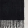 Reversible Cashmere Check Scarf Black & Eggshell Cashmere Reversible Cashmere Check Scarf Black & Eggshell Cashmere