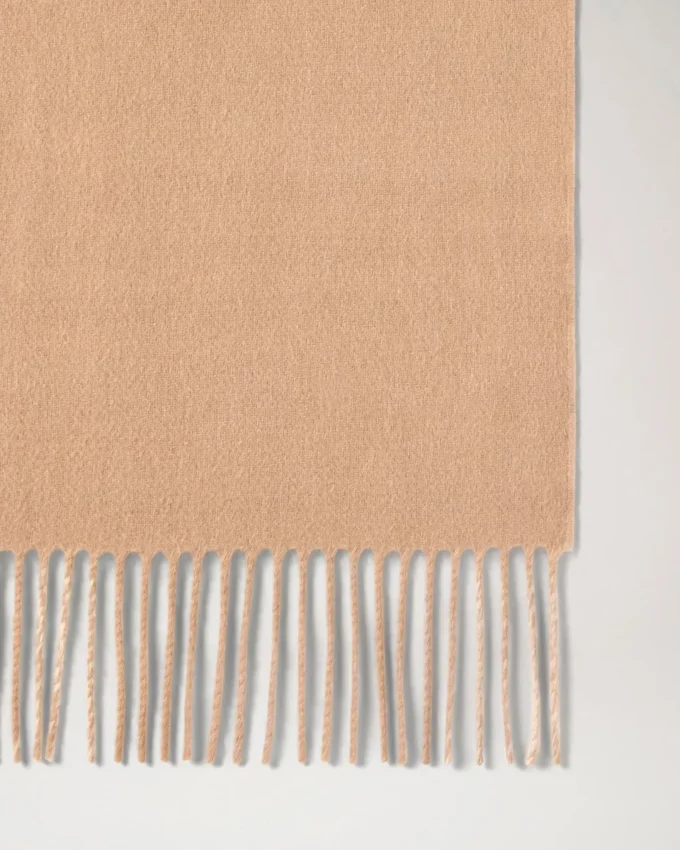 Reversible Cashmere Check Scarf Camel & Maple Cashmere Reversible Cashmere Check Scarf Camel & Maple Cashmere