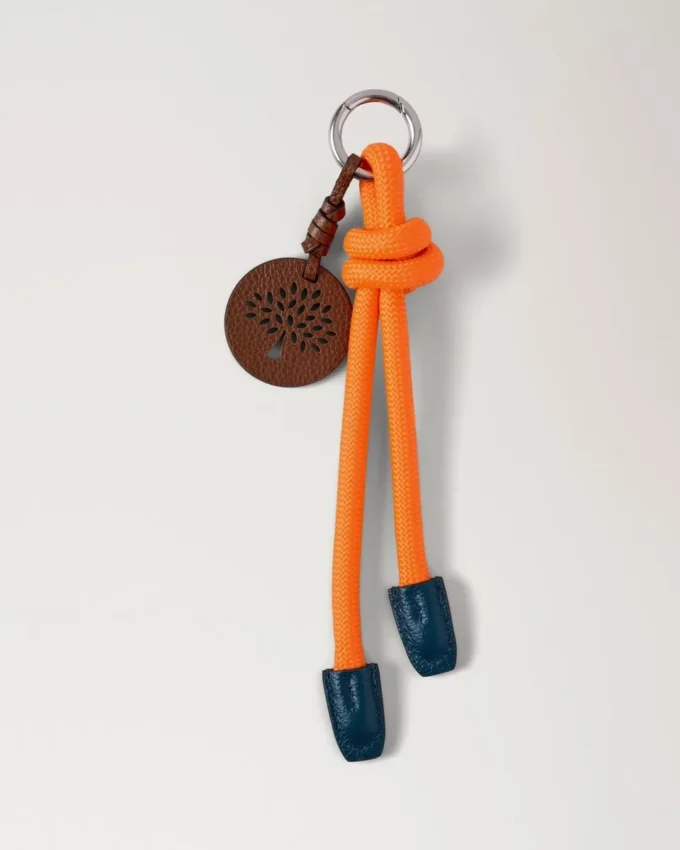 Rope Keyring Orange & out of the Blue Mixed Material