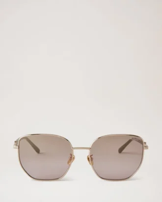 Rosie Sunglasses Gold & Brown Metal and Bio Nylon Lenses