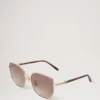 Rosie Sunglasses Gold & Brown Metal and Bio Nylon Lenses
