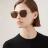 Rosie Sunglasses Gold & Brown Metal and Bio Nylon Lenses