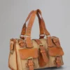 Roxanne Pre-Loved Beige & Tan Canvas & Leather Roxanne Pre-Loved Beige & Tan Canvas & Leather