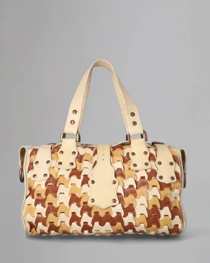 Roxanne Pre-Loved Nude, Coconut & Oak Rio Pre-Loved Bags Roxanne Pre-Loved Nude, Coconut & Oak Rio Pre-Loved Bags