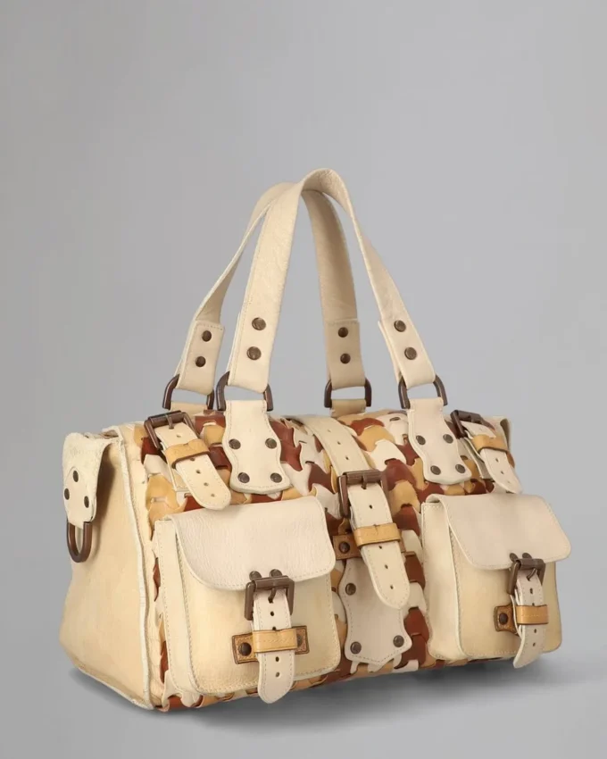 Roxanne Pre-Loved Nude, Coconut & Oak Rio Pre-Loved Bags Roxanne Pre-Loved Nude, Coconut & Oak Rio Pre-Loved Bags
