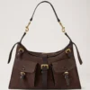 Roxanne Shoulder Bag Chocolate Suede Roxanne Roxanne Shoulder Bag Chocolate Suede Roxanne