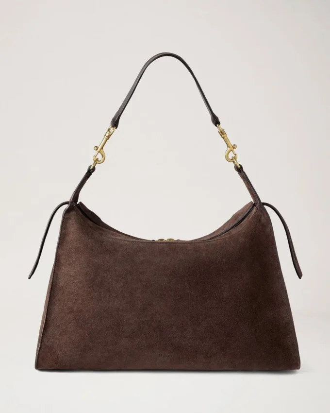 Roxanne Shoulder Bag Chocolate Suede Roxanne Roxanne Shoulder Bag Chocolate Suede Roxanne