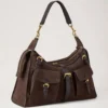 Roxanne Shoulder Bag Chocolate Suede Roxanne Roxanne Shoulder Bag Chocolate Suede Roxanne