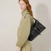 Roxanne Shoulder Bag in Black High Shine Leather Mulberry Roxanne Shoulder Bag in Black High Shine Leather Mulberry
