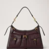 Roxanne Shoulder Bag Oxblood High Shine Leather Roxanne Shoulder Bag Oxblood High Shine Leather