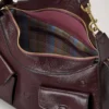 Roxanne Shoulder Bag Oxblood High Shine Leather Roxanne Shoulder Bag Oxblood High Shine Leather