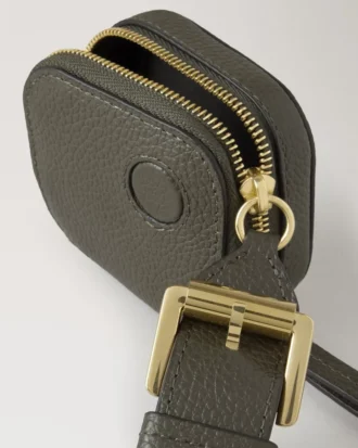 Roxanne Zipped Tech Case Juniper Green Small Classic Grain Roxanne Zipped Tech Case Juniper Green Small Classic Grain