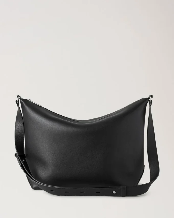 Rye Messenger Black Supple Calf Men Rye Messenger Black Supple Calf Men