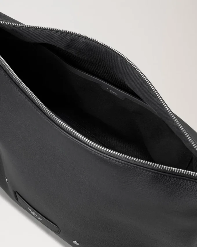 Rye Messenger Black Supple Calf Men Rye Messenger Black Supple Calf Men
