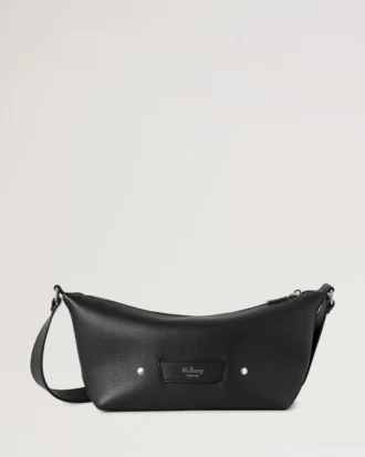 Rye Small Messenger Black Supple Calf Men