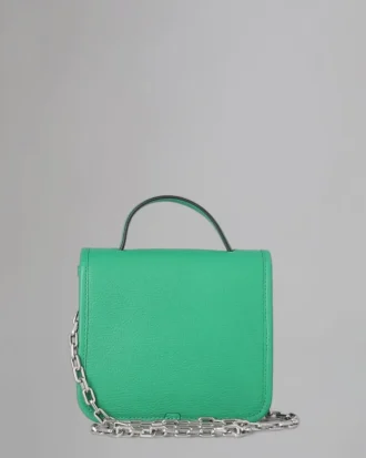 Sadie Square Pre-Loved Lawn Green Silky Calf Pre-Loved Bags