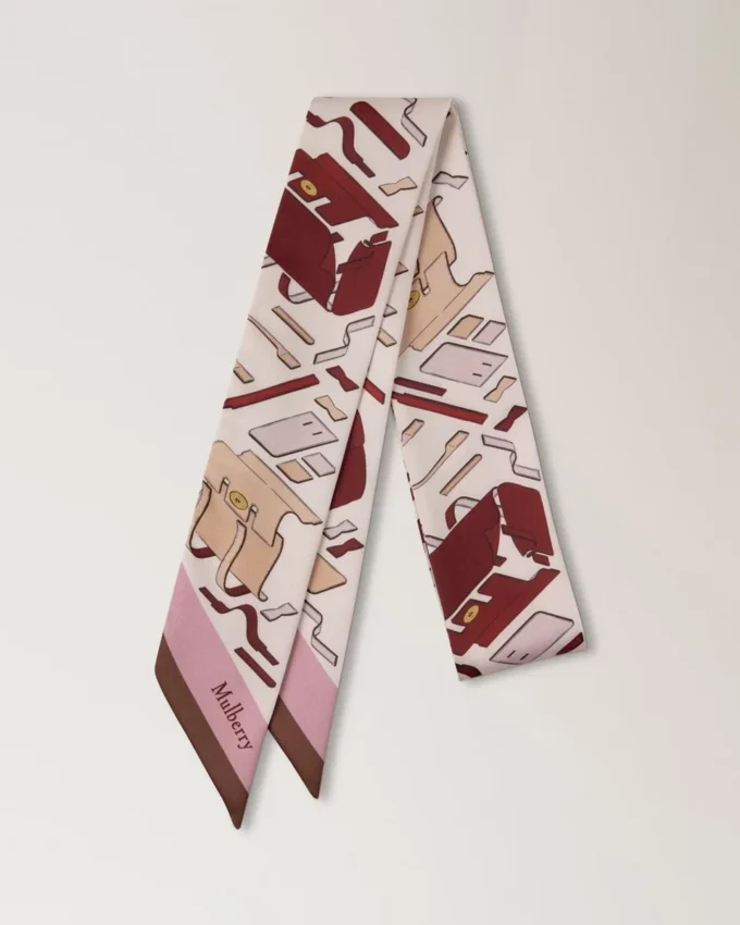 Skinny Scarf – Bayswater Workshop Blossom Pink Recycled Polyester