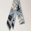 Skinny Scarf – Bayswater Workshop Light Grey Recycled Polyester Skinny Scarf – Bayswater Workshop Light Grey Recycled Polyester