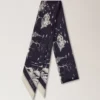 Skinny Scarf – British Park Deep Aubergine Recycled Polyester