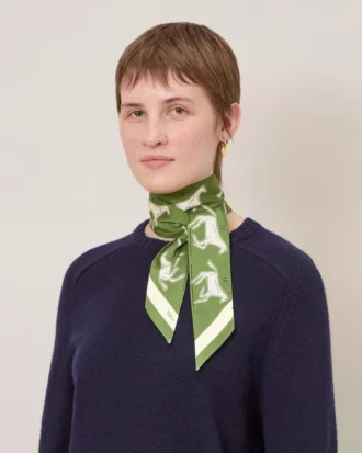 Skinny Scarf – Chalk Horse Fern Recycled Polyester