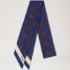 Skinny Scarf – Heart Pockets Pigment Blue Recycled Polyester Skinny Scarf – Heart Pockets Pigment Blue Recycled Polyester