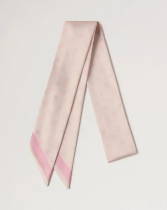 Skinny Scarf – Mulberry Tree Blossom Pink Recycled Polyester Skinny Scarf – Mulberry Tree Blossom Pink Recycled Polyester