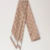 Skinny Scarf – Mulberry Tree Camel Recycled Polyester Skinny Scarf – Mulberry Tree Camel Recycled Polyester