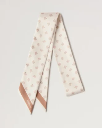 Skinny Scarf – Mulberry Tree Eggshell Recycled Polyester