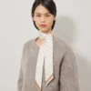 Skinny Scarf – Mulberry Tree Eggshell Recycled Polyester Skinny Scarf – Mulberry Tree Eggshell Recycled Polyester