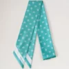 Skinny Scarf – Mulberry Tree Marina Blue Recycled Polyester