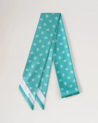 Skinny Scarf – Mulberry Tree Marina Blue Recycled Polyester