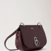 Small Amberley Satchel Black Cherry Small Classic Grain