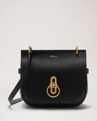 Small Amberley Satchel Black Small Classic Grain