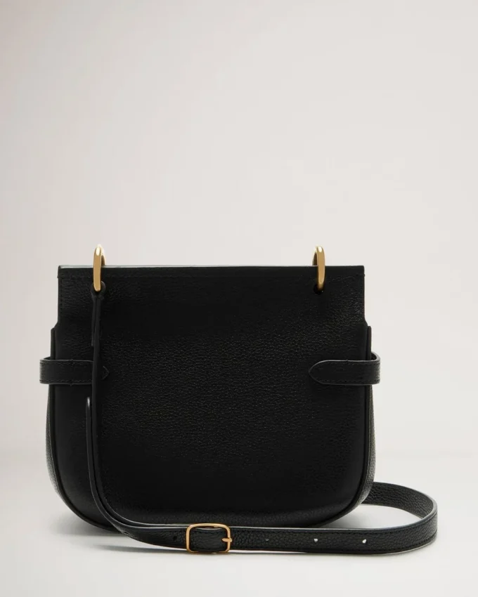 Small Amberley Satchel Black Small Classic Grain