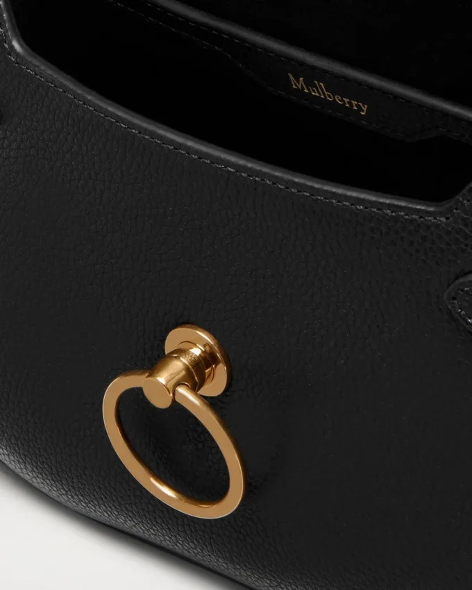 Small Amberley Satchel Black Small Classic Grain