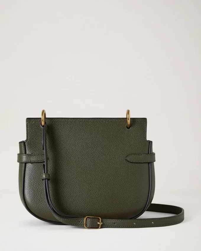 Small Amberley Satchel Juniper Green Small Classic Grain