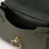 Small Amberley Satchel Juniper Green Small Classic Grain